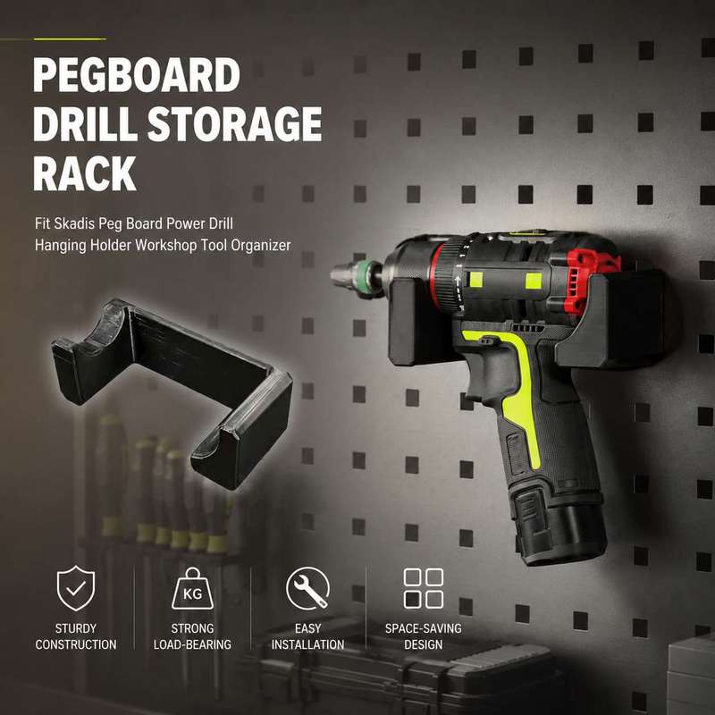 Workshop Tools.Hanging Board - Pegboard Drill Storage Rack Fit Skadis