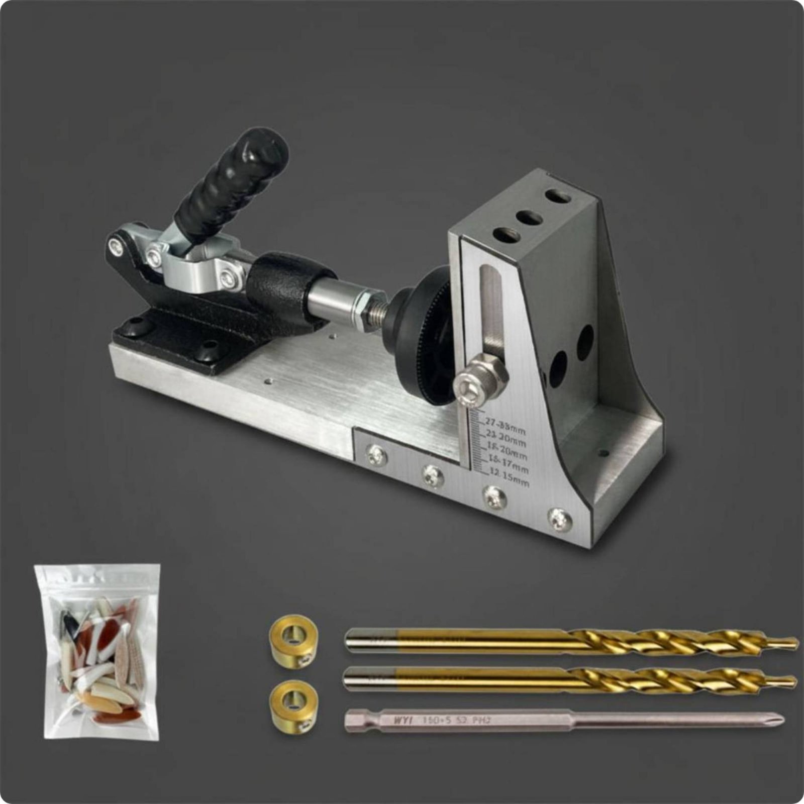 Pocket Hole Jig - Pocket Hole Jig Aluminum Alloy Angled