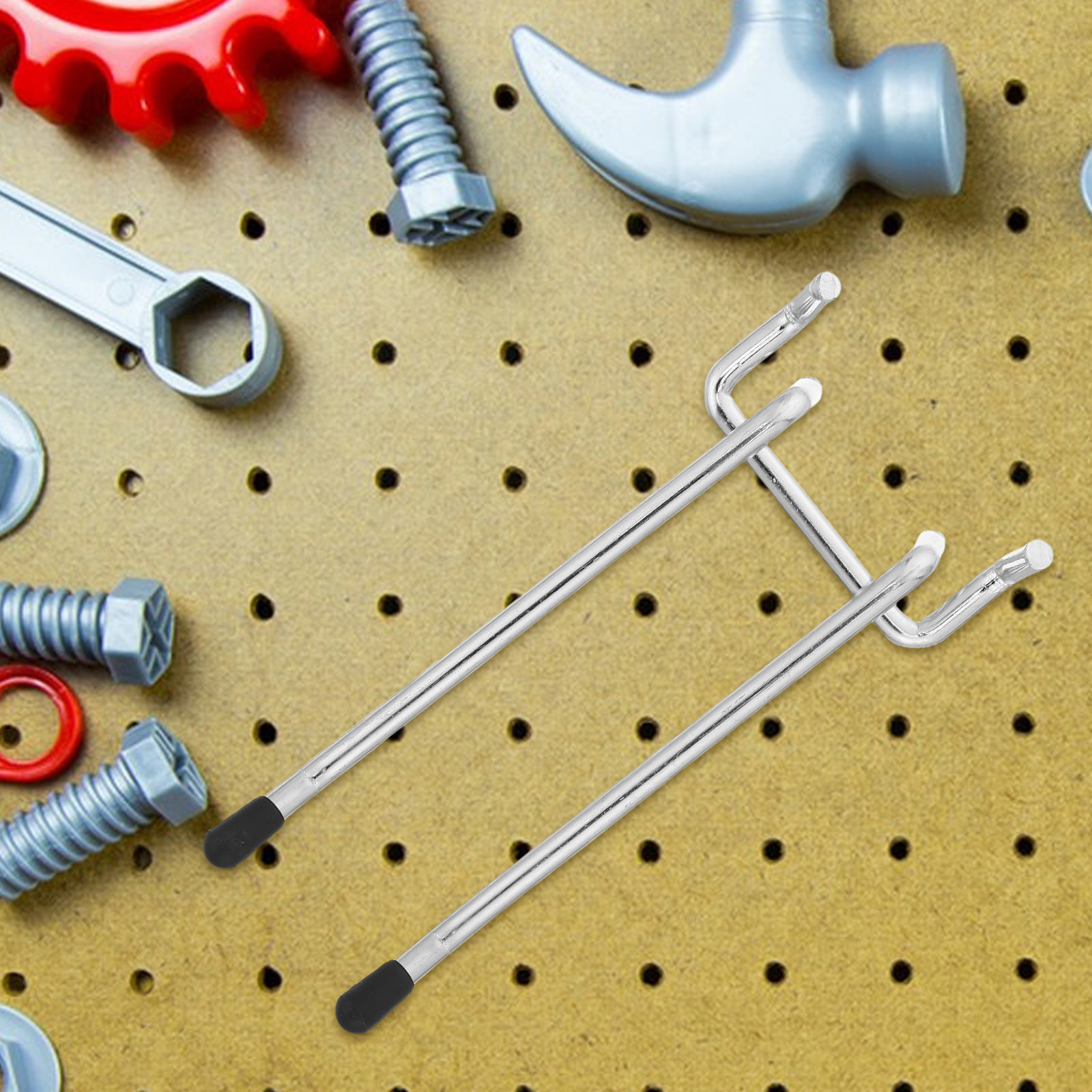Workshop Tools.Hanging Board - 6Pcs Heavy Duty Peg Board Hooks