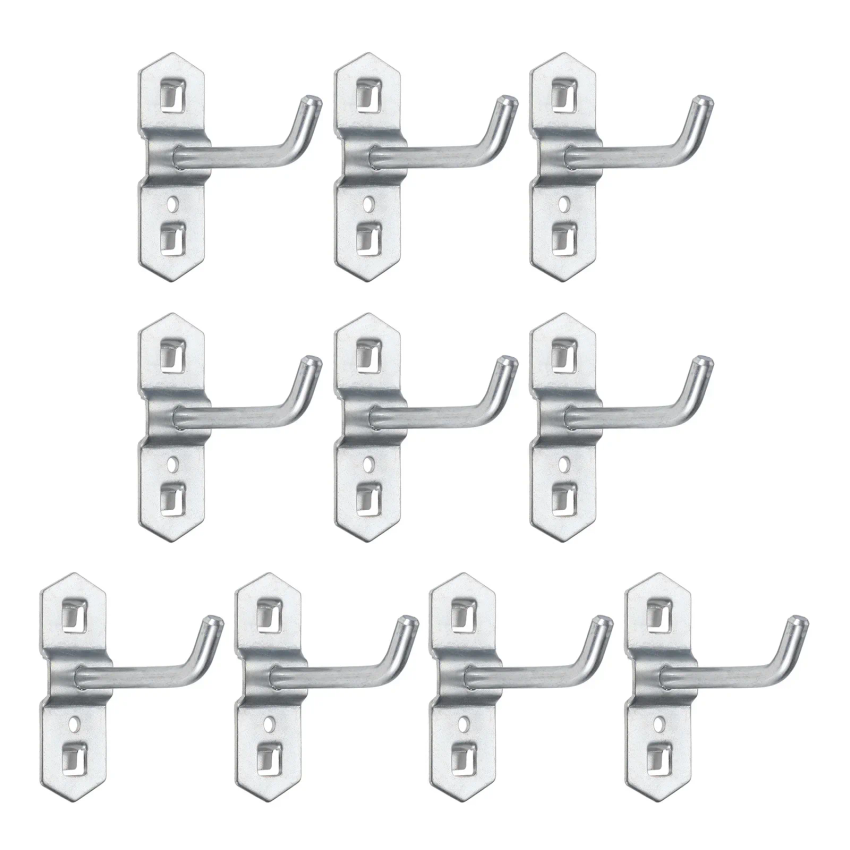 Workshop Tools.Hanging Board - 10pcs/set Steel Hole Board Hooks 50mm/1.96Inch
