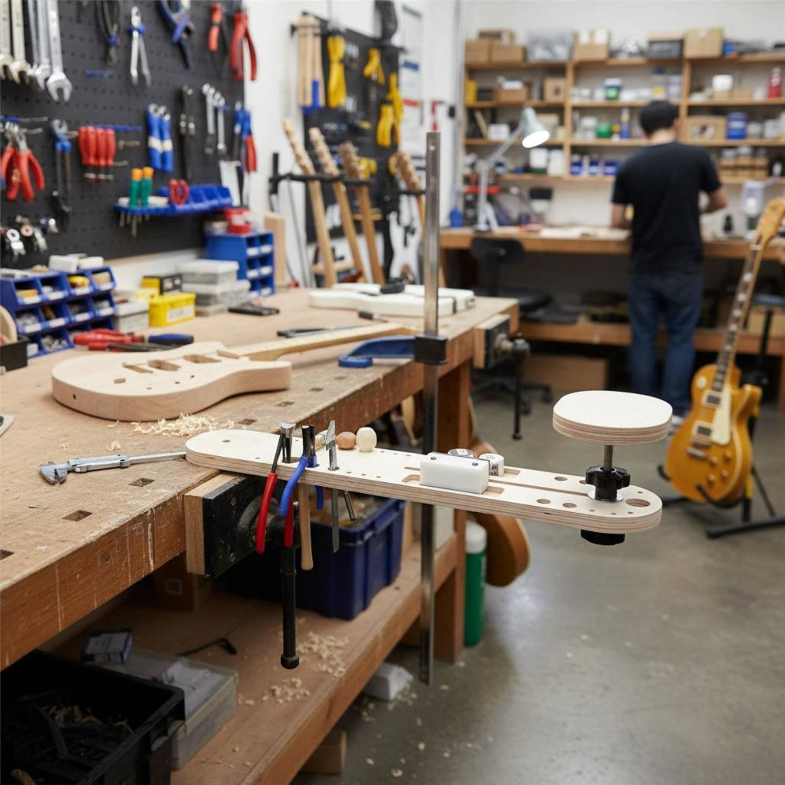 Workshop Tools Table - Instrument Maintenance Table Extendable Design Guitar
