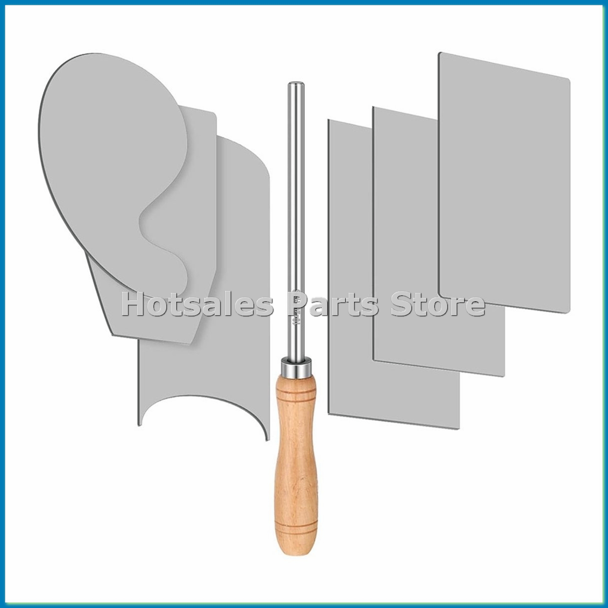 Card Scraper Cabinet - Card Scraper Burnisher and 6 Pcs