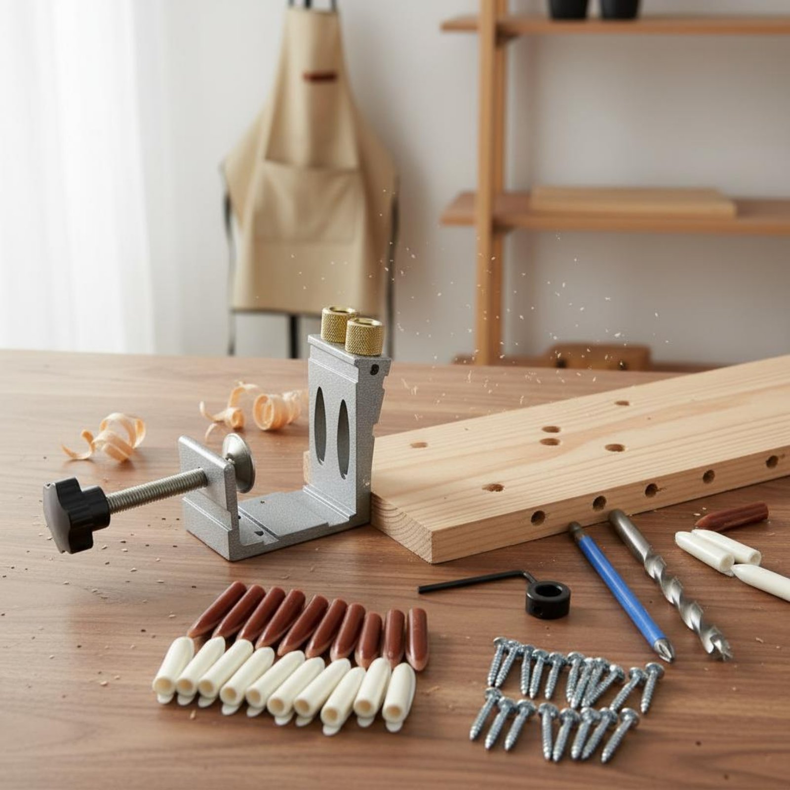 47 Pieces Angled Hole Drilling - Pocket Hole Jig recension och pris