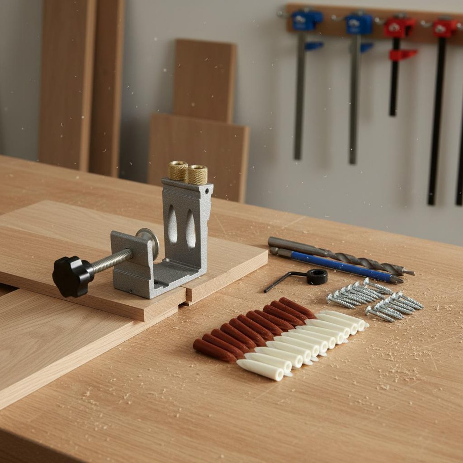 47 Pieces Angled Hole Drilling - Pocket Hole Jig recension och pris