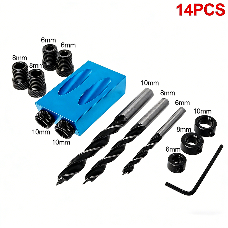 15° Pocket Hole Jig Kit 7/14PC - Pocket Hole Jig recension och pris