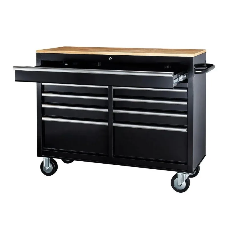 Heavy-Duty 46 Inch 9-Drawer Wo - Tools Trolley For Workshop recension och pris