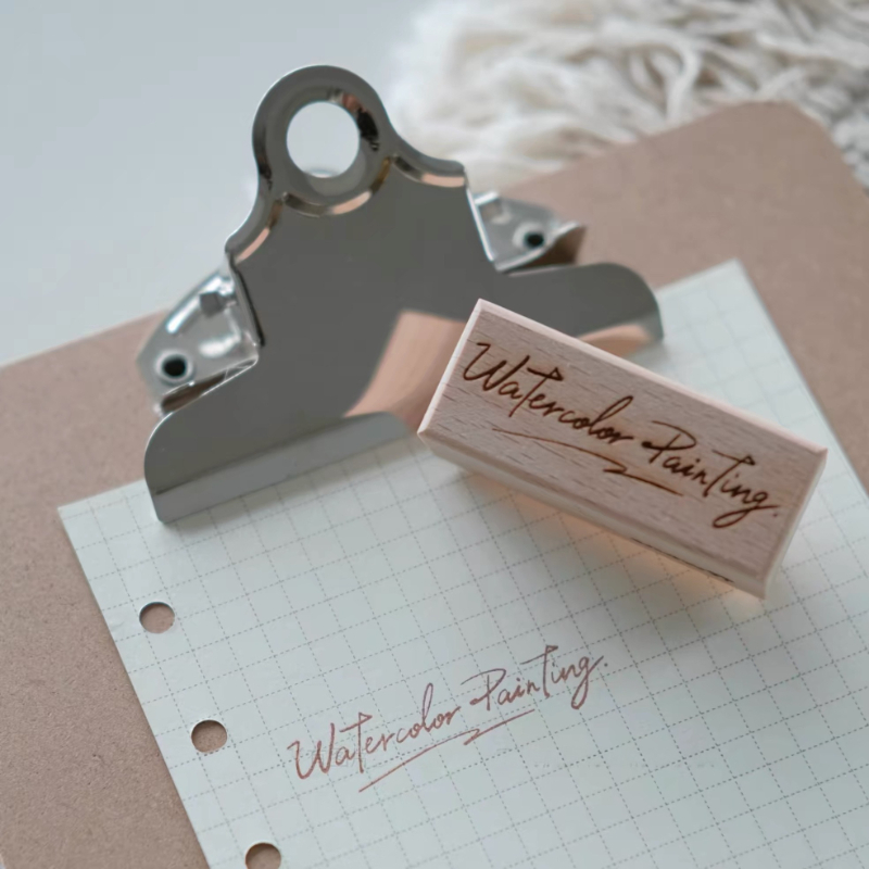 Wooden Rubber Stamps Watercolo - Tools Qa recension och pris