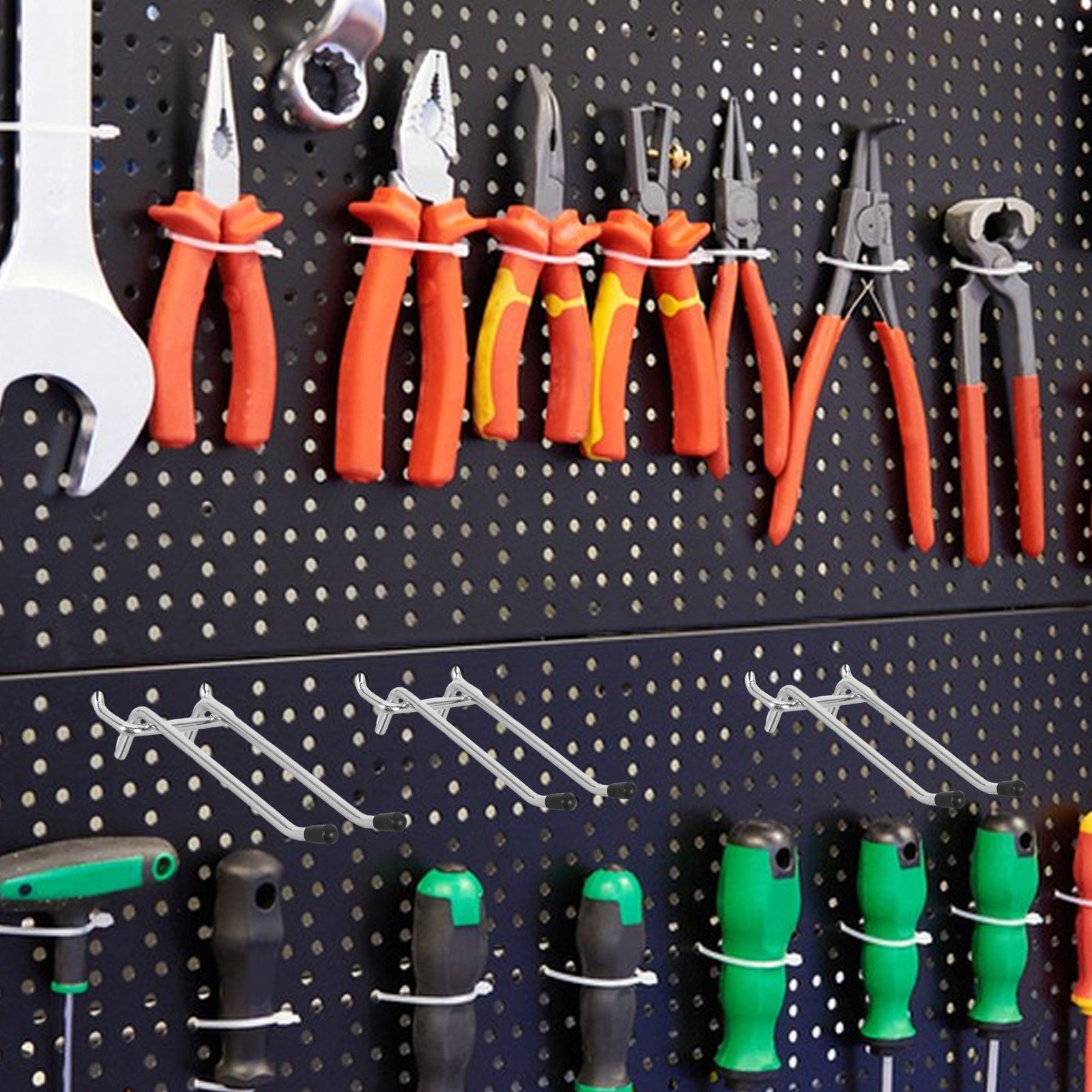 6Pcs Heavy Duty Peg Board Hook - Workshop Tools.Hanging Board recension och pris
