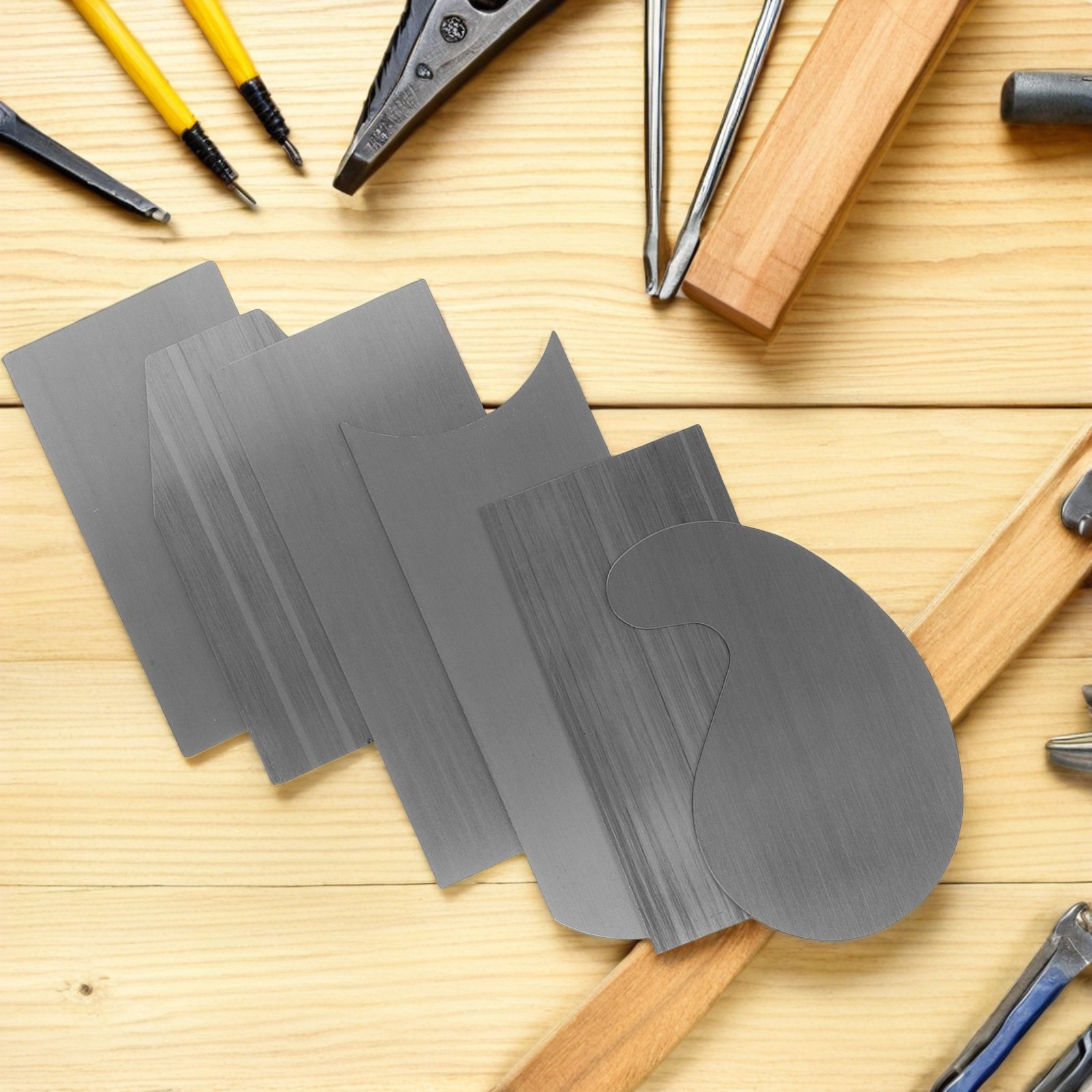 2Sets Multi-Shaped Card Scrape - Card Scraper Cabinet recension och pris